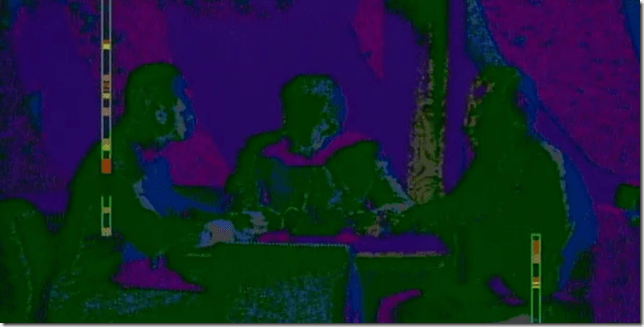 Who is that man sitting over there, Geordi?